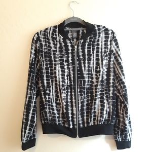 Chelsea & Theodore baseball jacket tie dye small